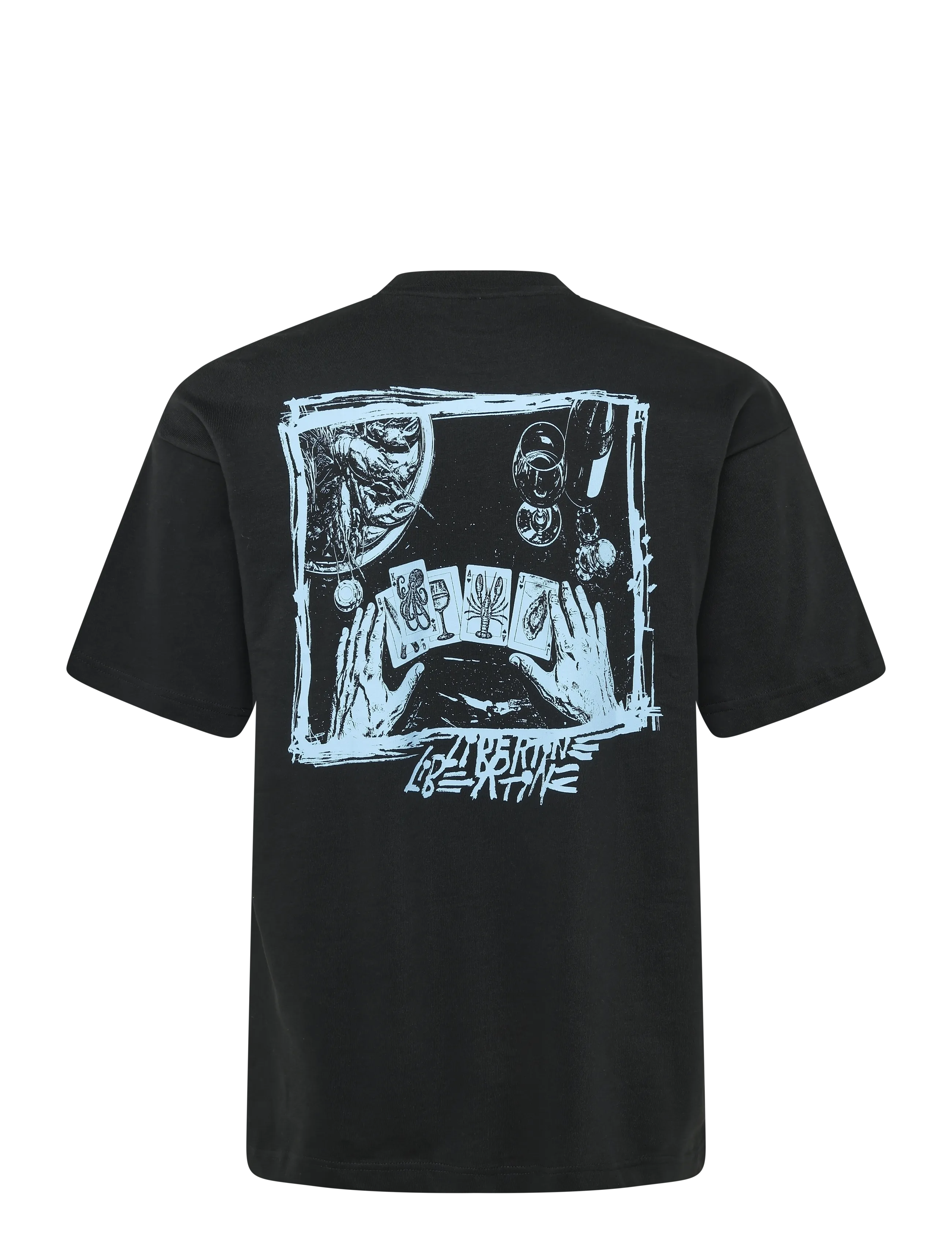 Libertine-Libertine - Broke Poker Deck 3515 - kurzärmelige t-shirts - charcoal gray - 1