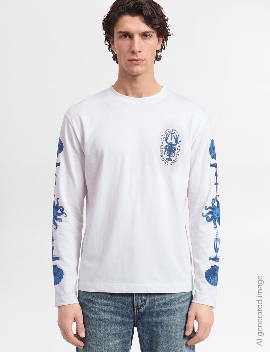 Libertine-Libertine - Affirm Shell 3515 - langærmede t-shirts - white - 3