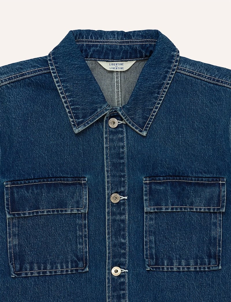 Libertine-Libertine - Mind - uforede denimjakker - washed blue - 2