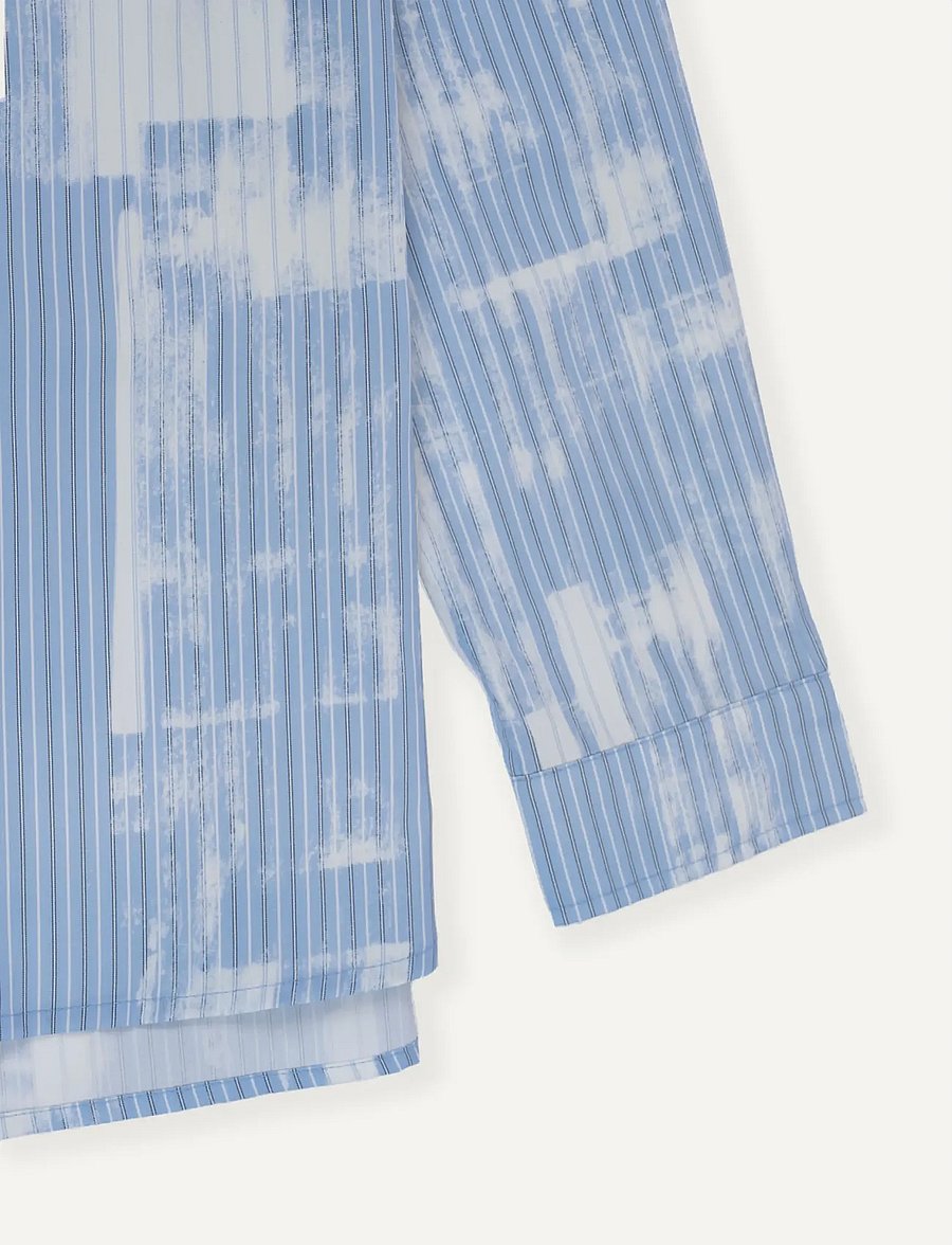 Libertine-Libertine - Record - gemusterte hemden - blue stripe bleach - 2