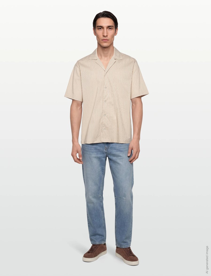 Libertine-Libertine - Volcano - gestreifte hemden - brown pin - 0