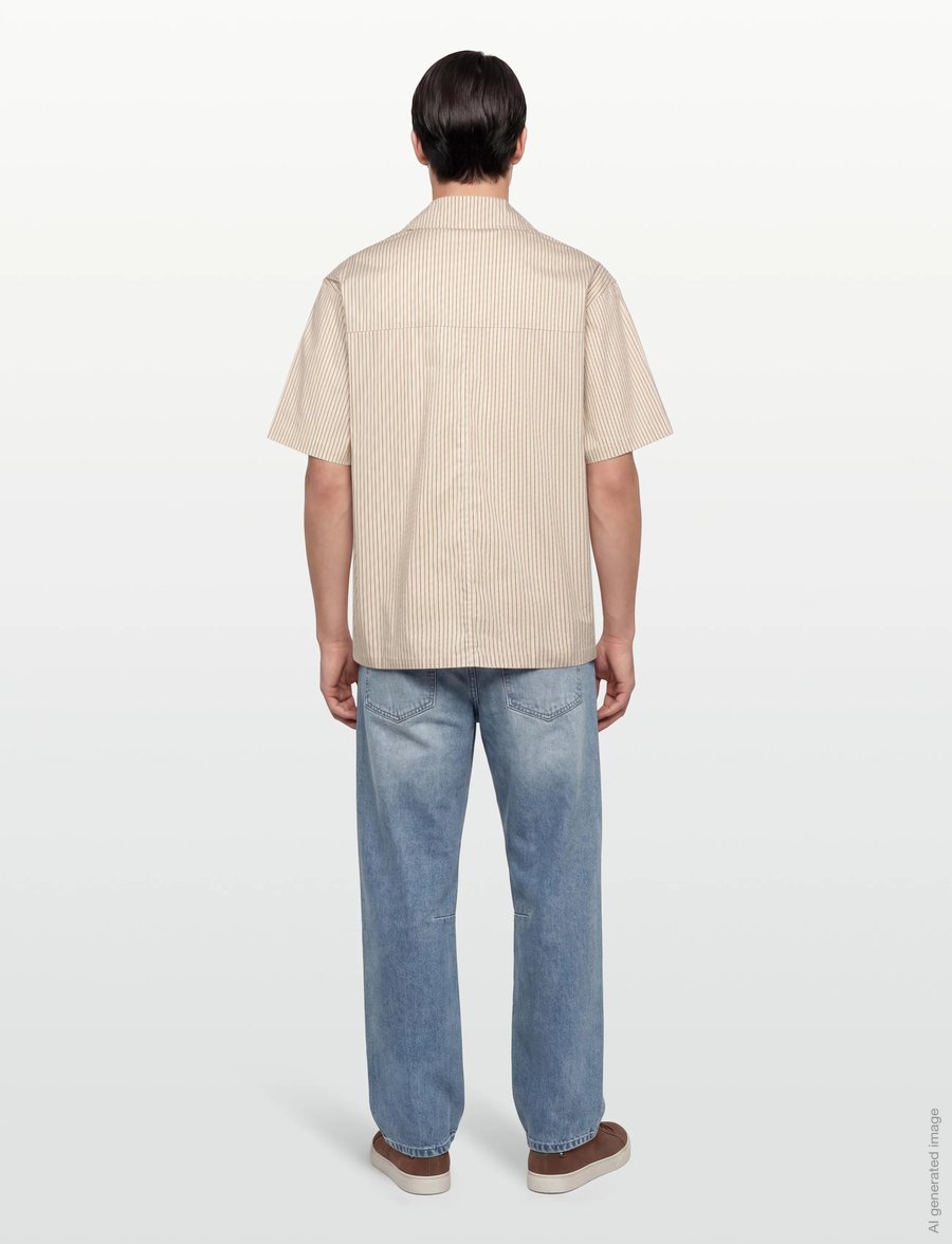 Libertine-Libertine - Volcano - gestreifte hemden - brown pin - 4