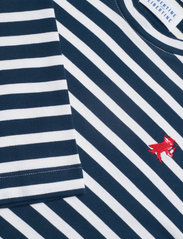 Libertine-Libertine - Voleur Long Sleeve - langærmede t-shirts - dark navy w. white stripe - 2