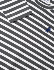 Libertine-Libertine - Voleur Long Sleeve - långärmade t-shirts - grey & white stripe - 2