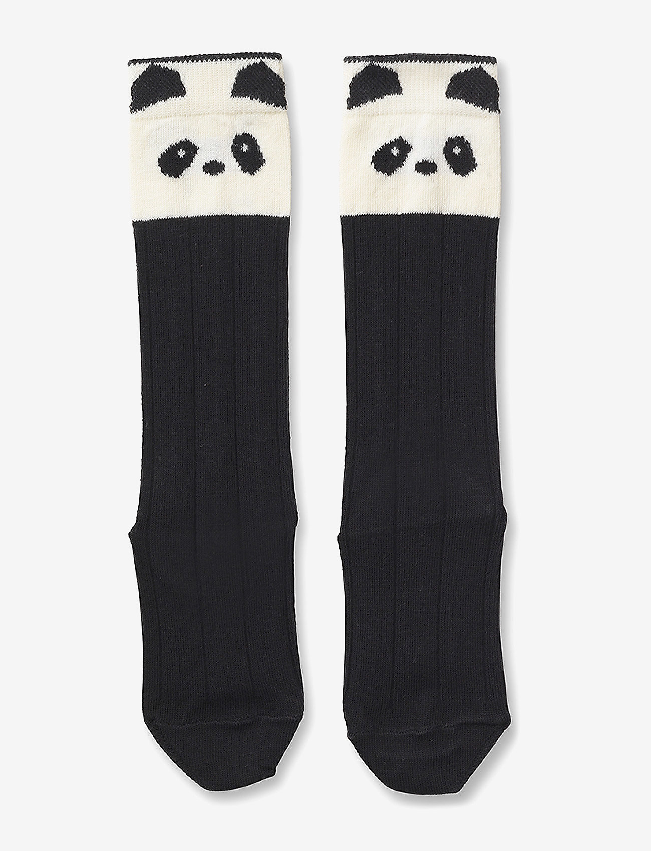 Liewood - Sofia cotton knee socks - panda creme de la creme - 0