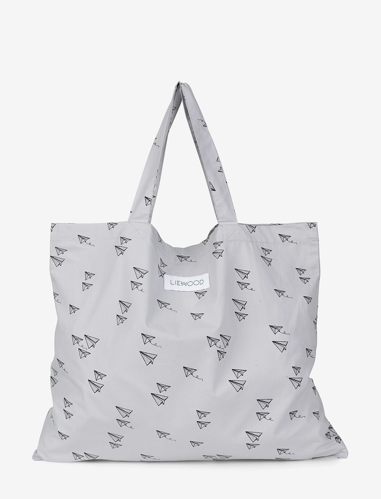 Liewood - Ingeborg junior bedding print - paperplane dumbo grey - 1