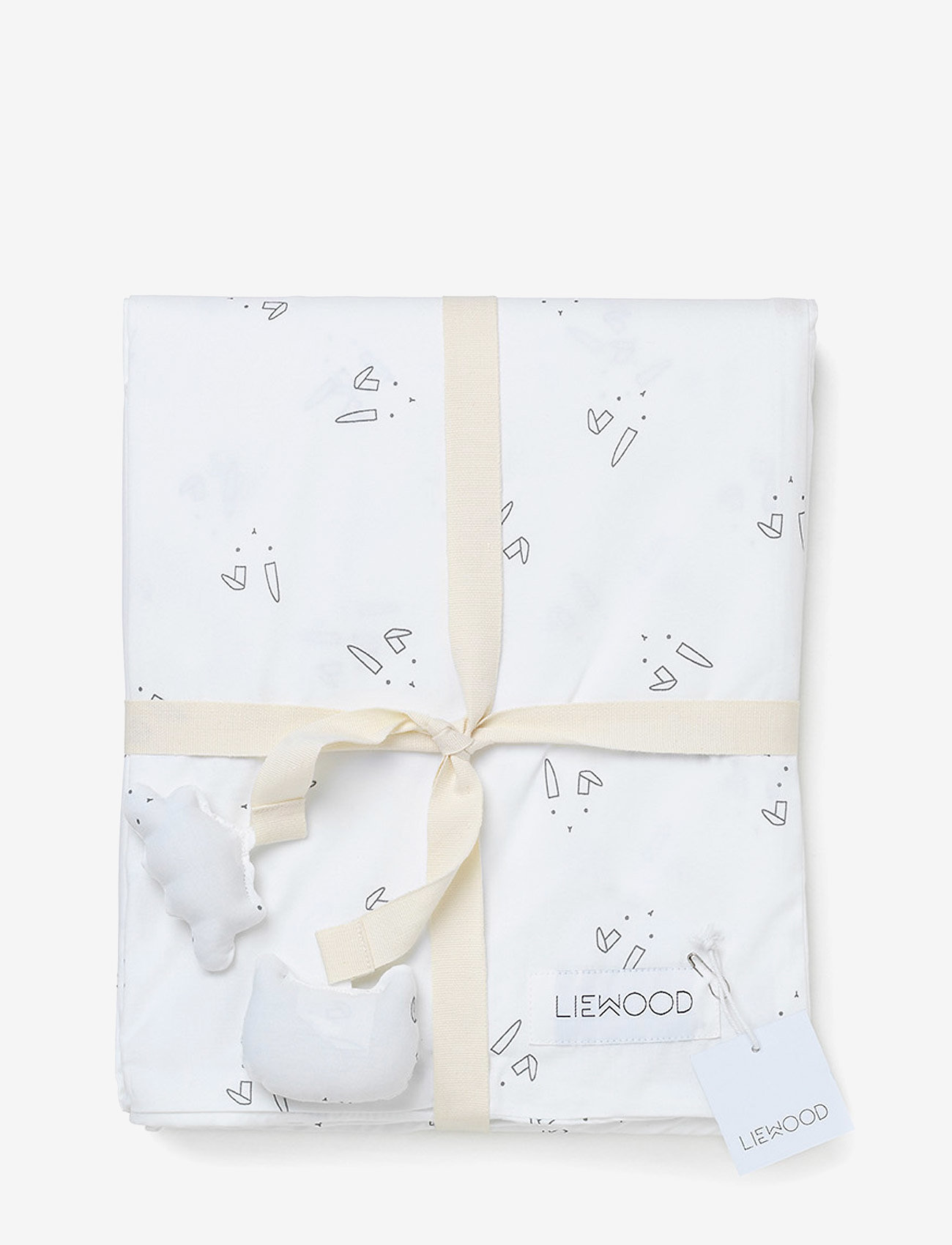 Liewood - Ingeborg junior bedding print - crisp white - 1
