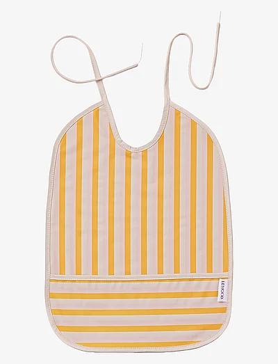 Liewood Lai bib Stripe: Peach/sandy/yellow mellow Liewood Lai bib Stripe: Peach/sandy/yellow mellow