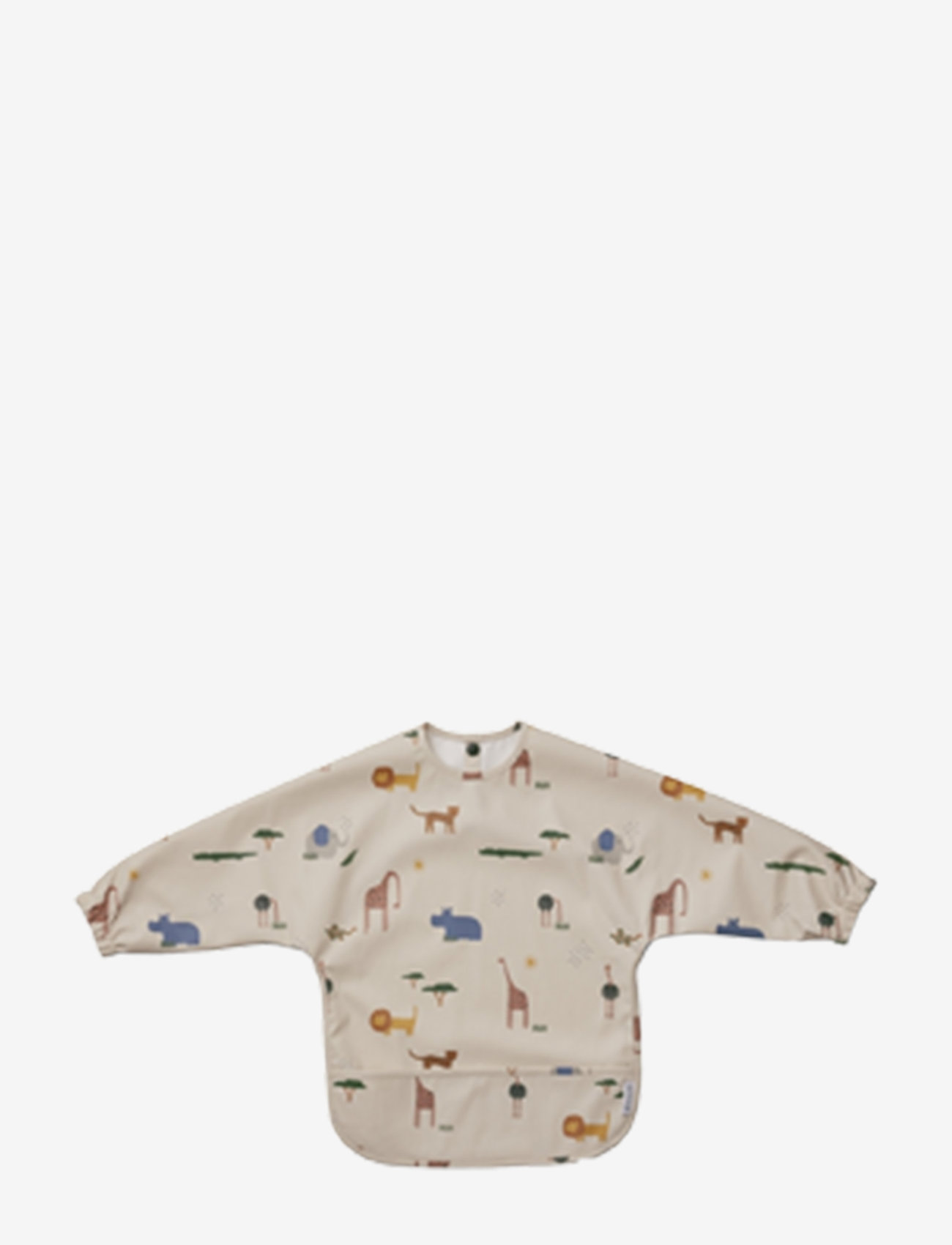 Liewood - Merle Printed Cape Bib - langærmet bluse - safari sandy mix - 0