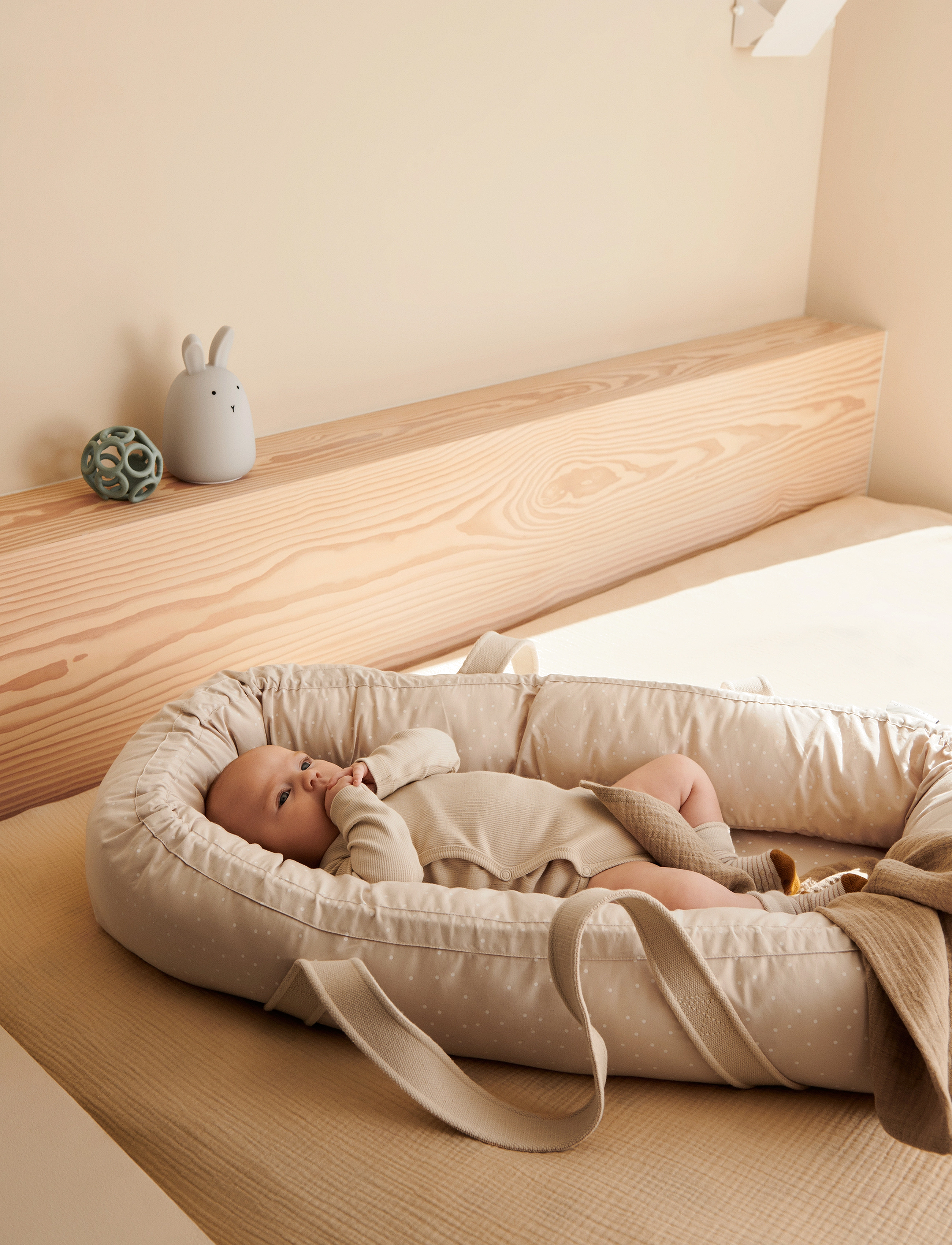Liewood Gro Printed Babylift, 84X45 cm, Cream, Baby-Søvn > Babynests, Børn