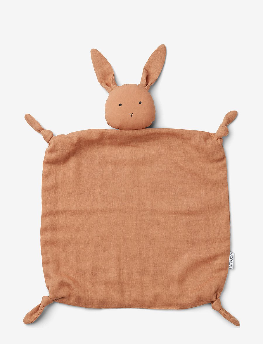Liewood - Agnete Cuddle Cloth - fopspeen deken - rabbit tuscany rose - 0