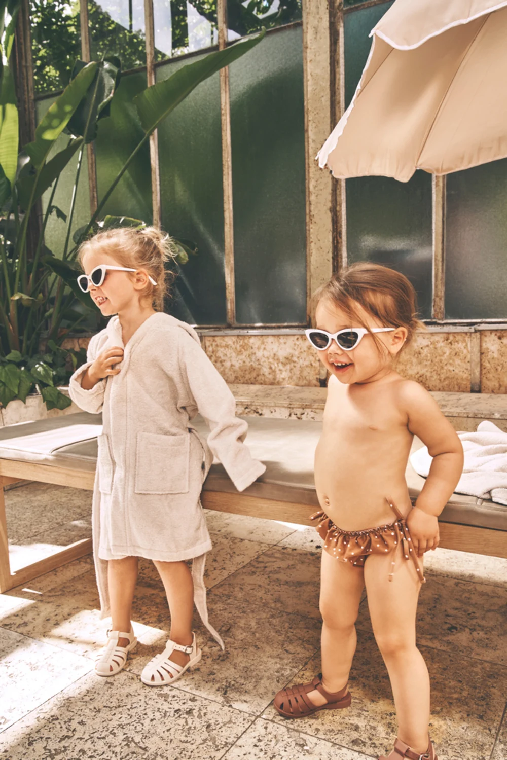 Liewood - Lily bathrobe - kylpytakit - cat sandy - 0