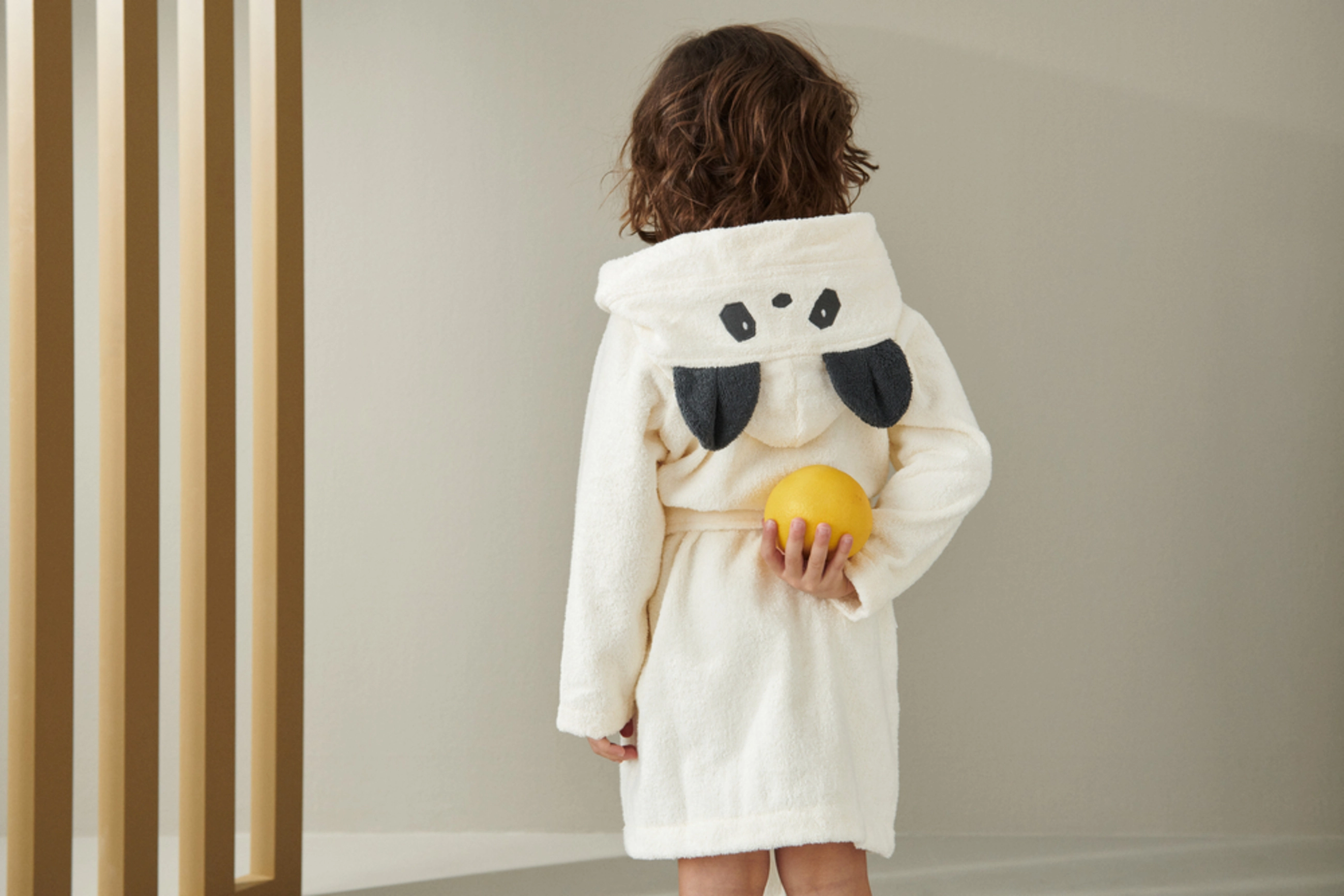 Liewood Lily Bathrobe, 122-128, Night & Underwear, Creme - Bathrobes, Kinder