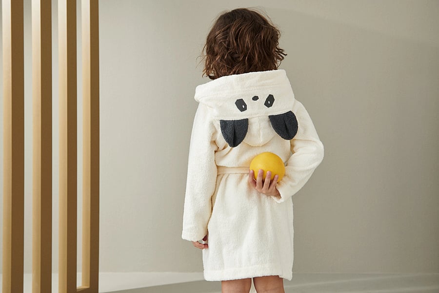 Liewood - Lily bathrobe - morgonrockar - panda creme de la creme - 0