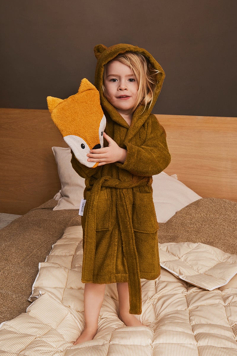 Liewood - Lily bathrobe - morgonrockar - rabbit olive green - 0