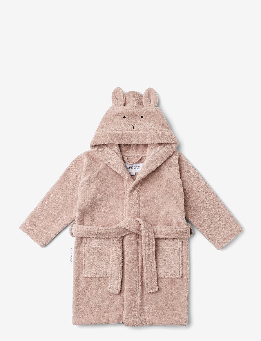 Liewood - Lily bathrobe - morgonrockar - rabbit rose - 0