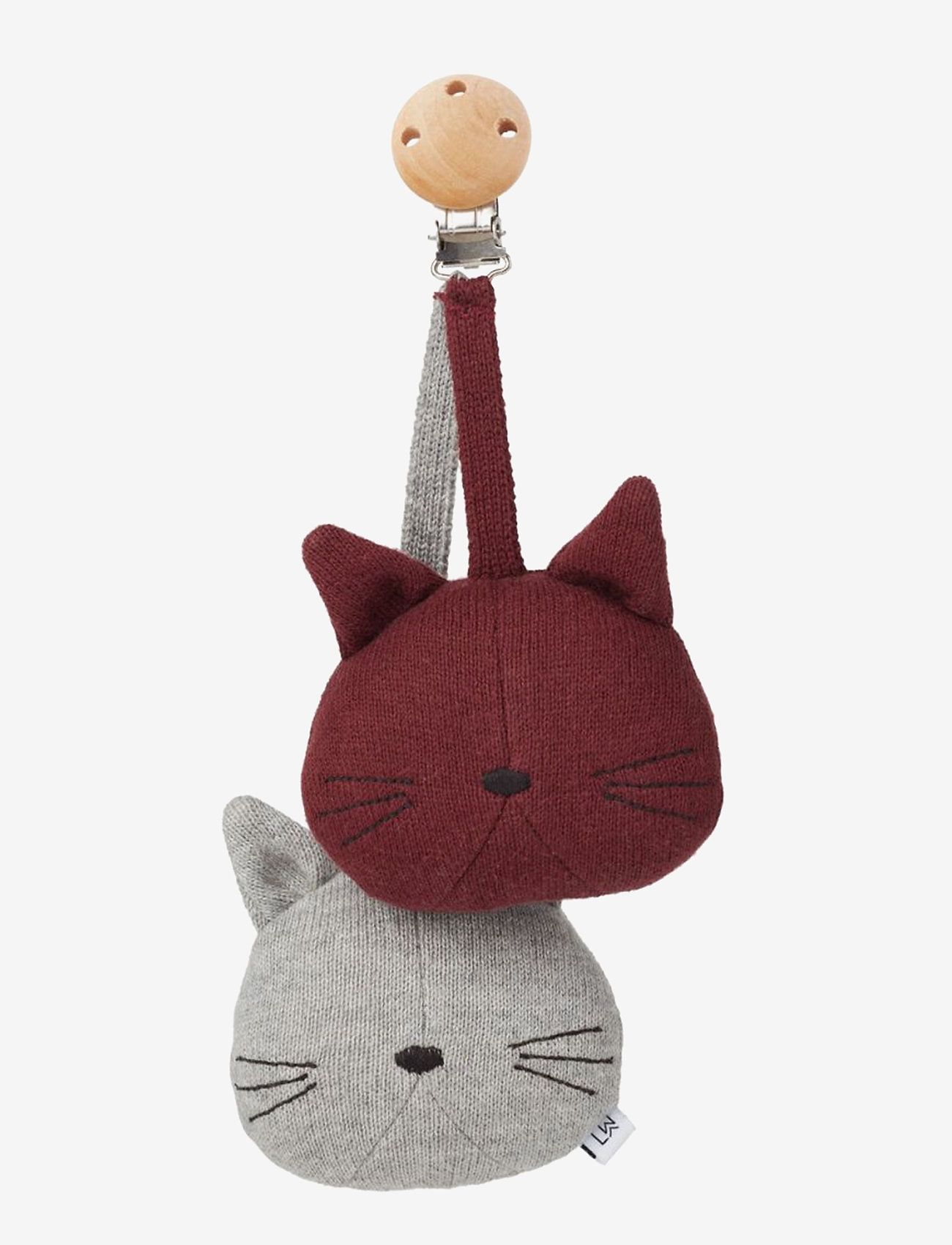 Liewood - Rosa pram toy - cat grey melange - 0