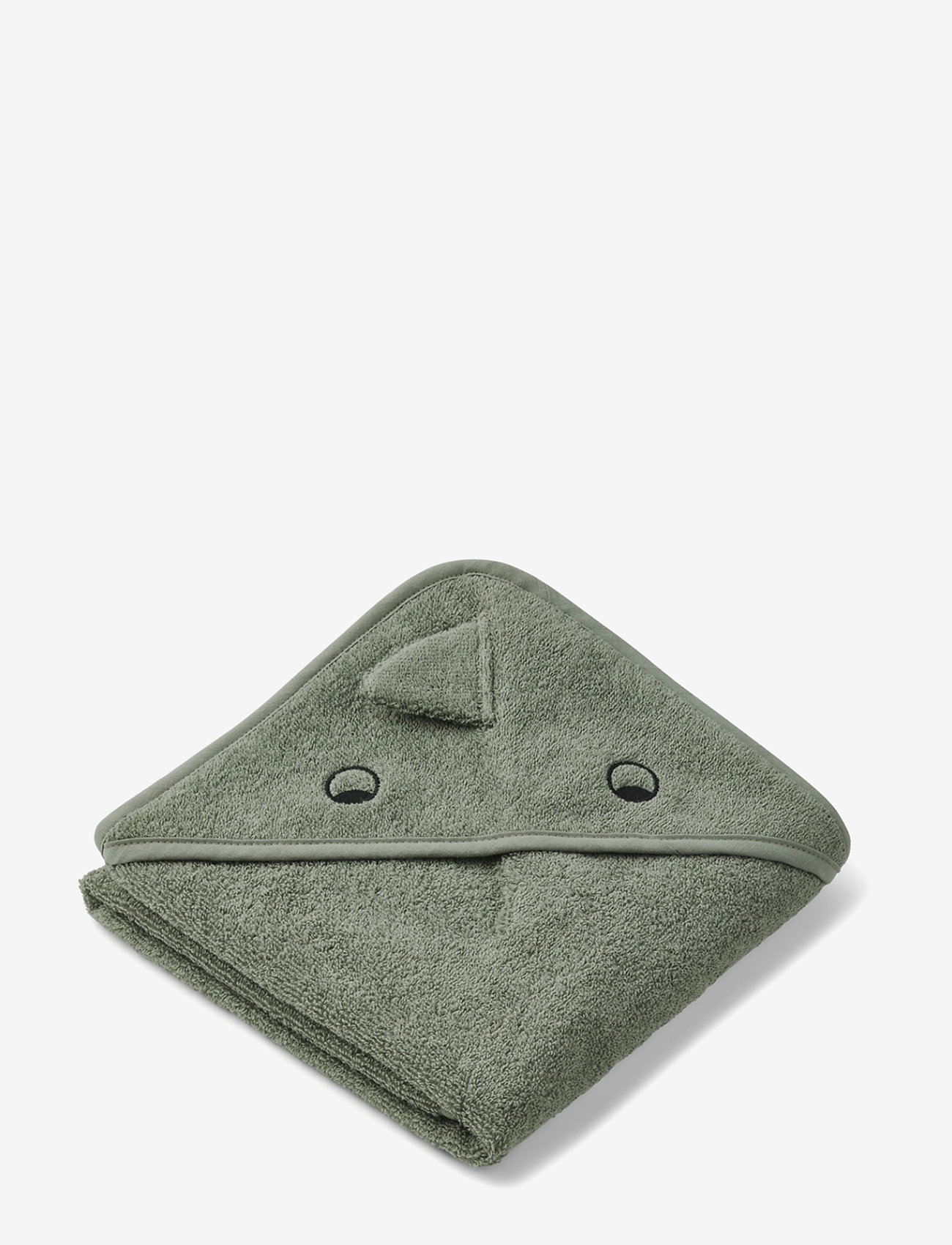 Liewood - Albert hooded towel - rankšluosčiai - dino faune green - 1