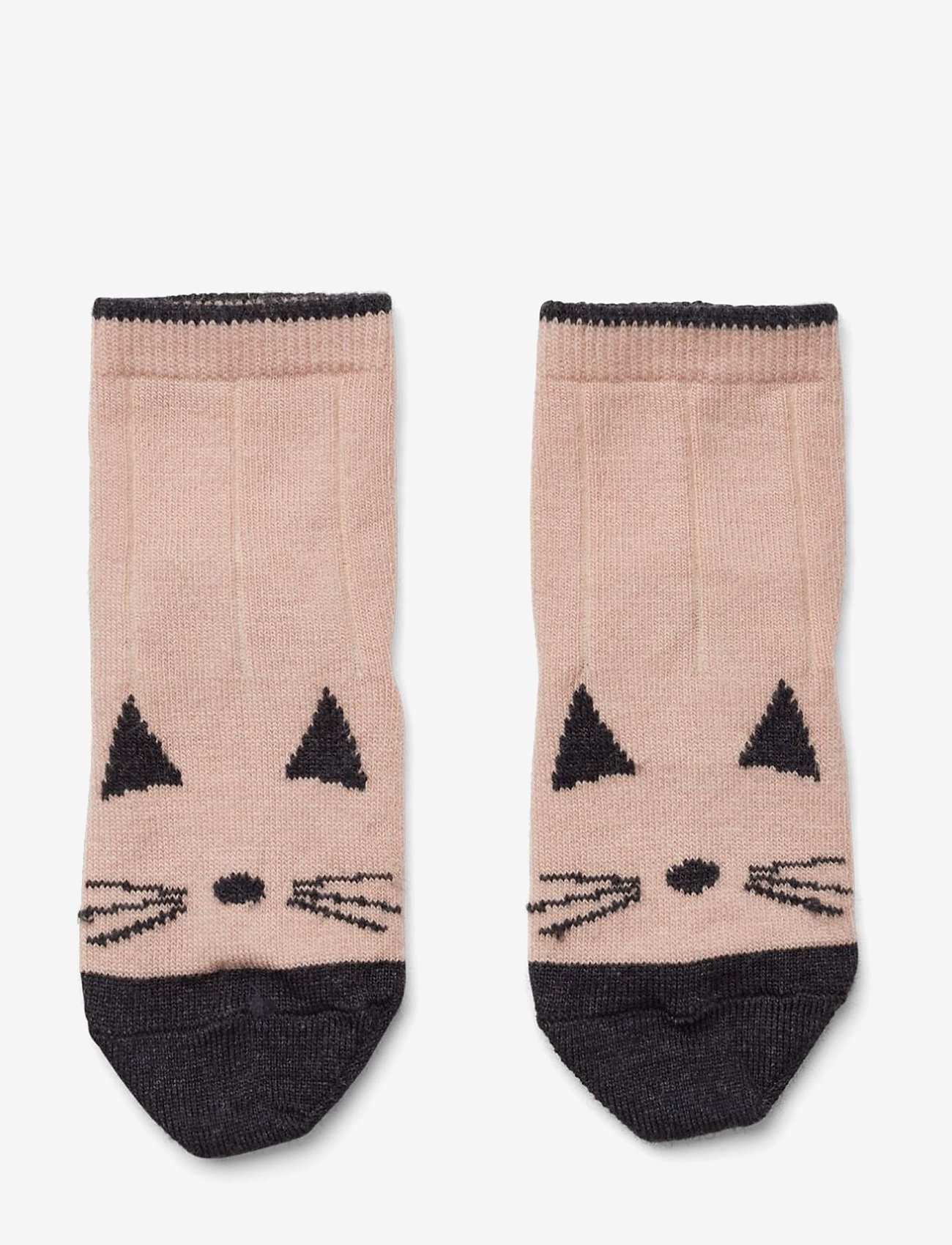 Liewood - Silas wool socks - cat rose - 0