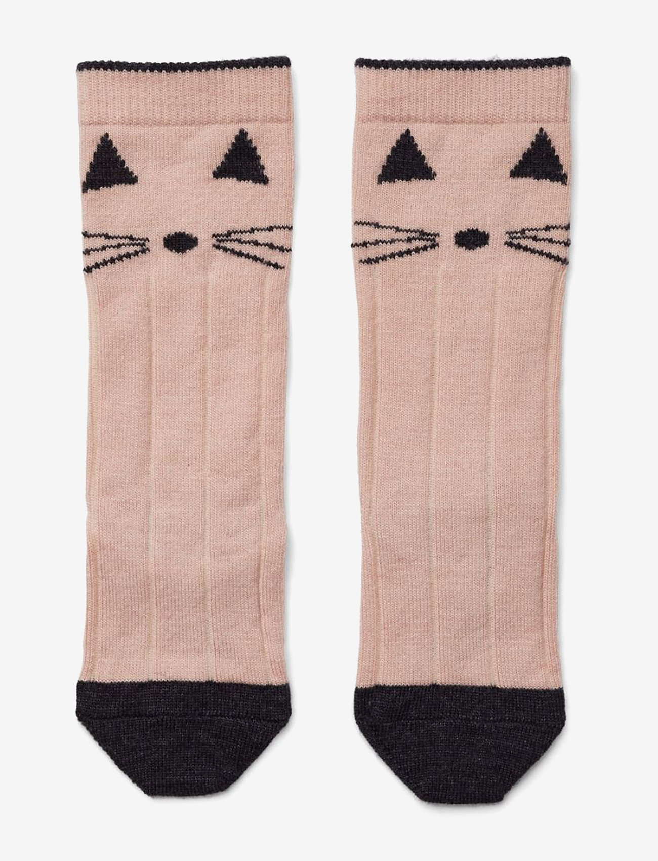 Liewood - Sofia wool knee socks - cat rose - 0