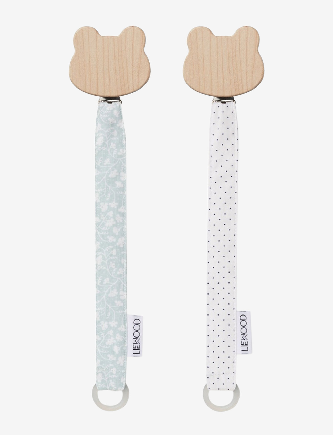 Liewood - Sia pacifier strap 2 pack - urban garden/little dot creme de la creme - 0