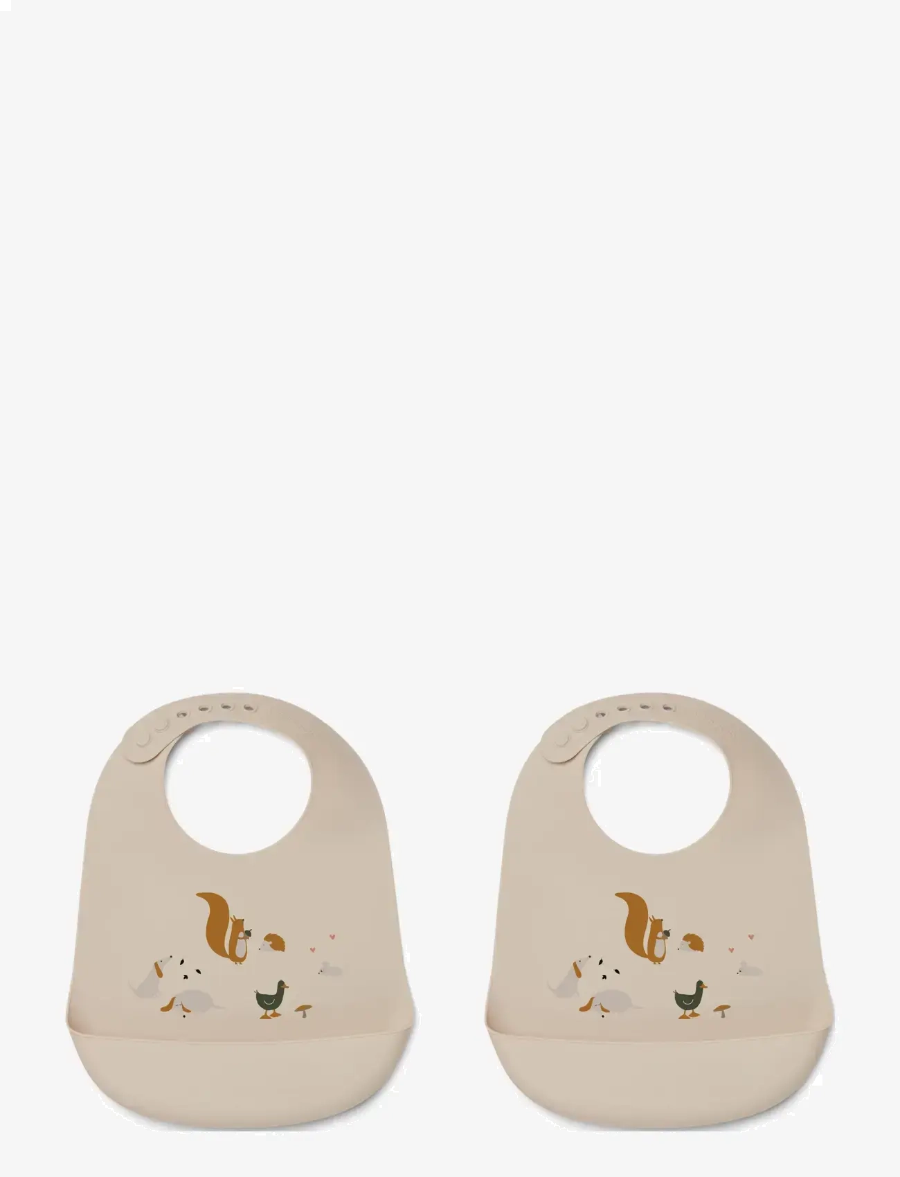 Liewood Tilda Silicone Bib 2-Pack - Liewood - FRIENDSHIP MULTI MIX / cream