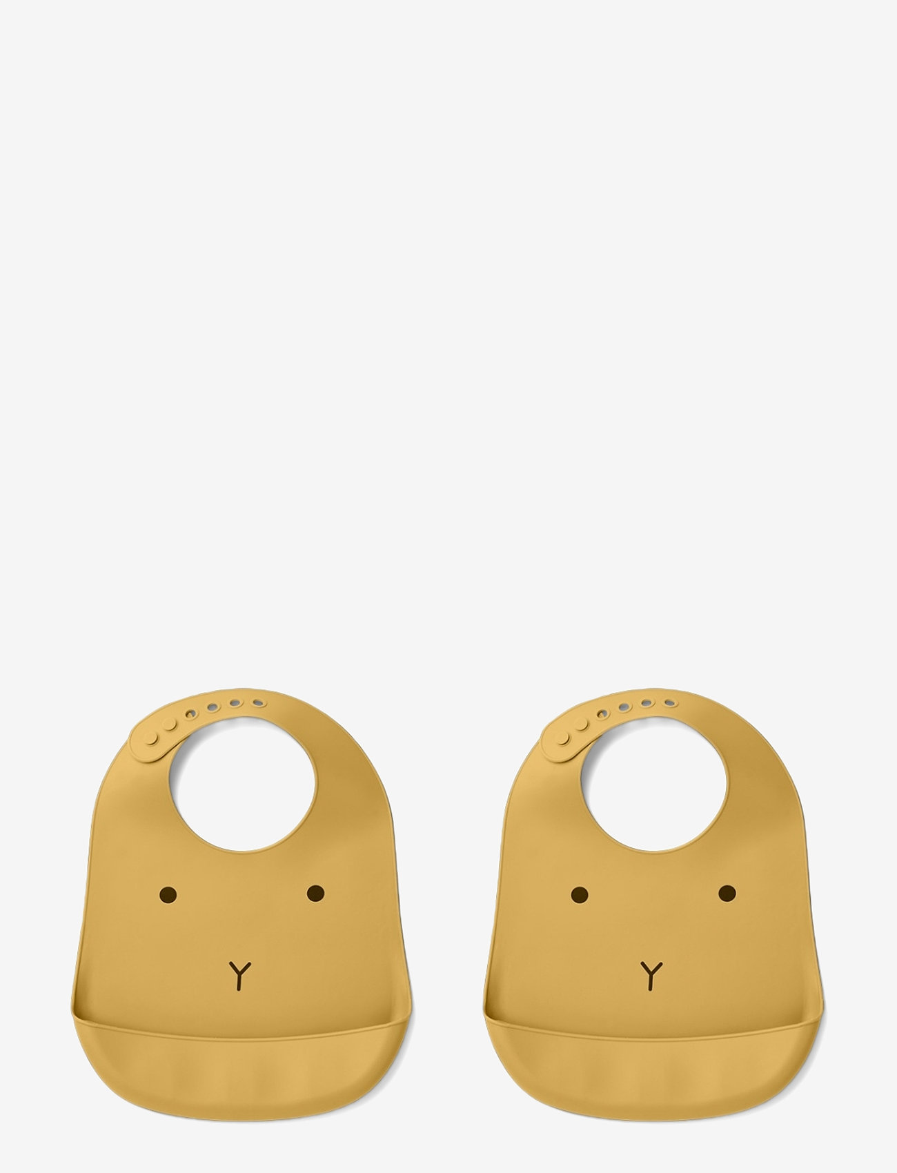 Liewood - Tilda Silicone Bib 2-Pack - rabbit yellow mellow - 0
