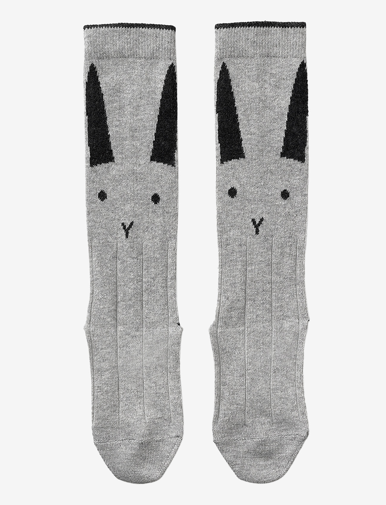 Liewood - Sofia cotton knee socks - 2 pack - herbstliche kleidung - rabbit grey melange - 0