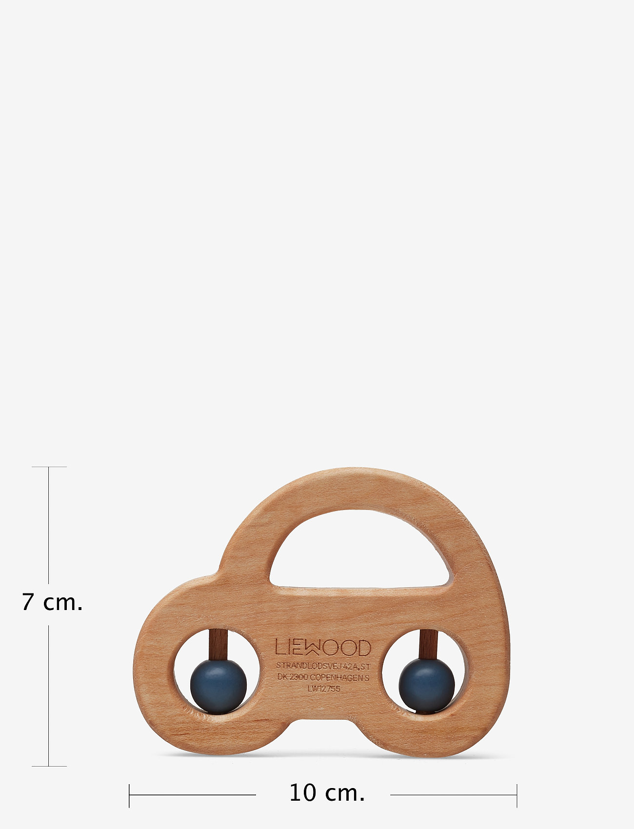 Liewood - Juno teether - car blue wave - 3