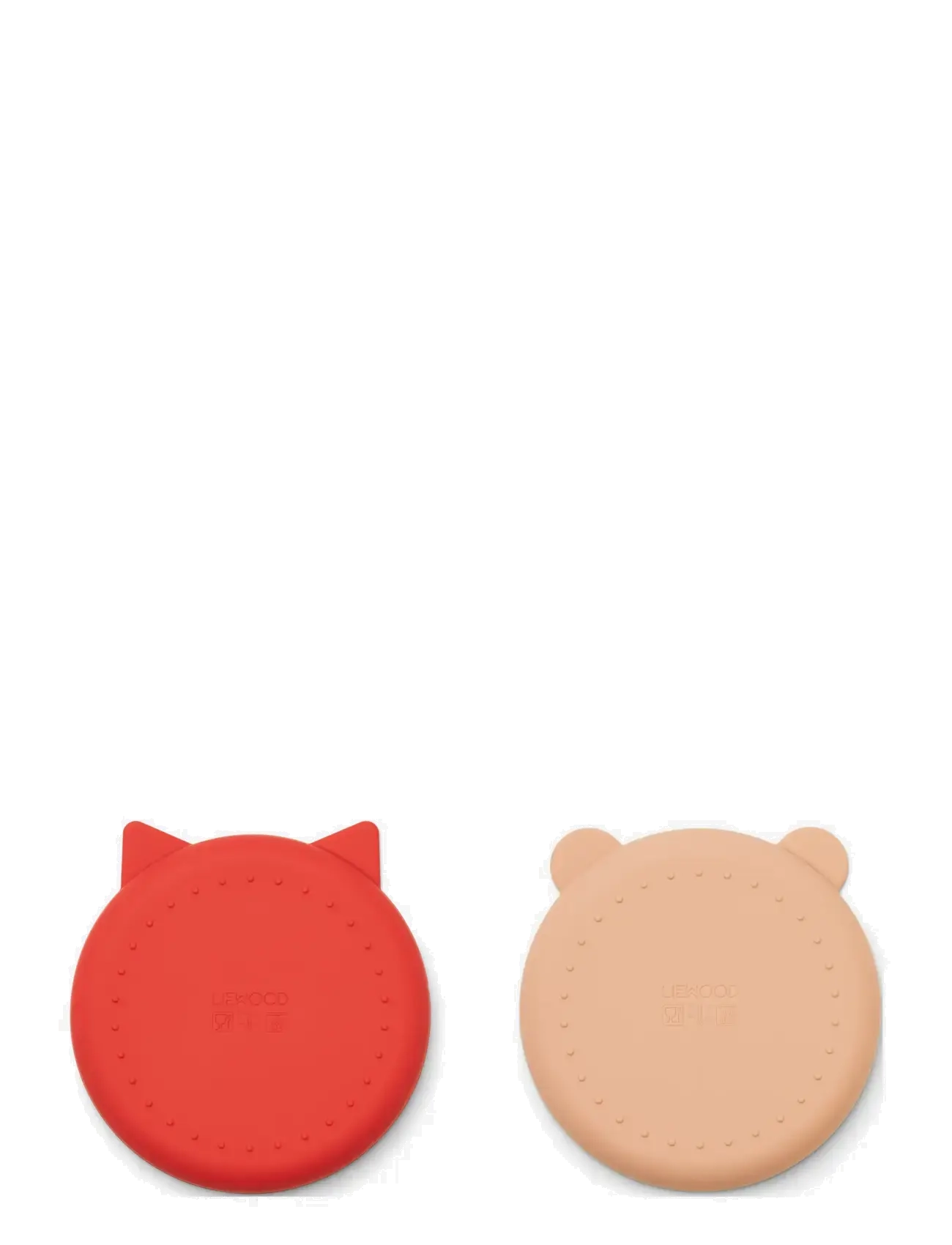 Liewood - Olivia plate 2-pack - plates - apple red / tuscany rose - 1