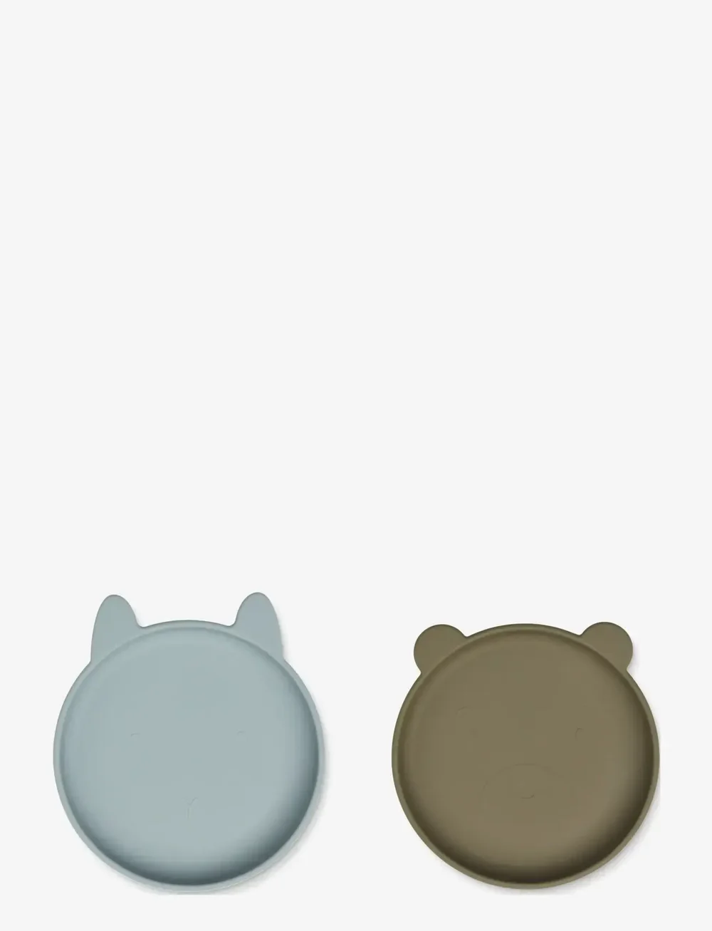 Liewood - Olivia plate - 2 pack - teller - blue fog / khaki mix - 0