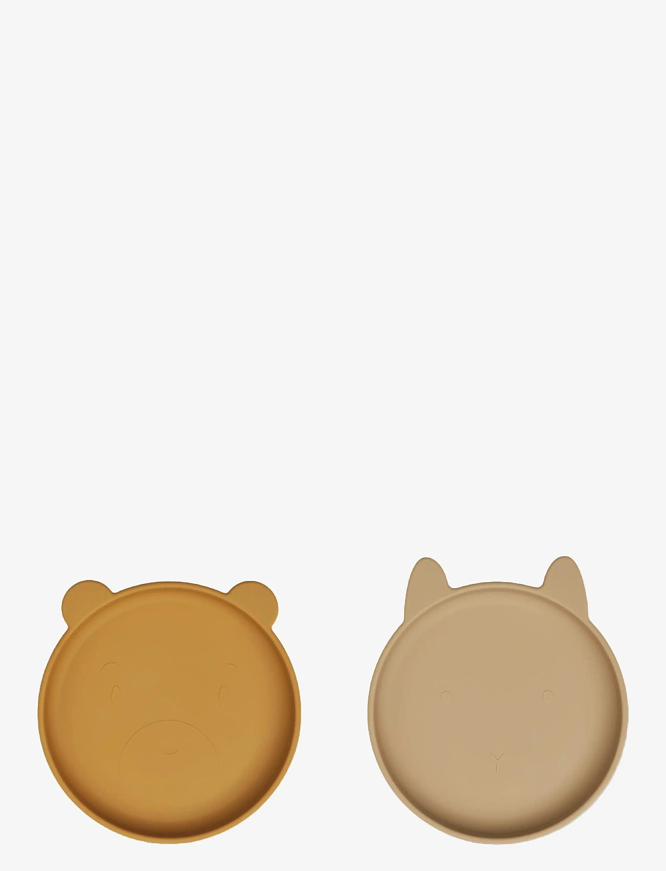 Liewood - Olivia plate - 2 pack - tallerkner - golden caramel oat mix - 0