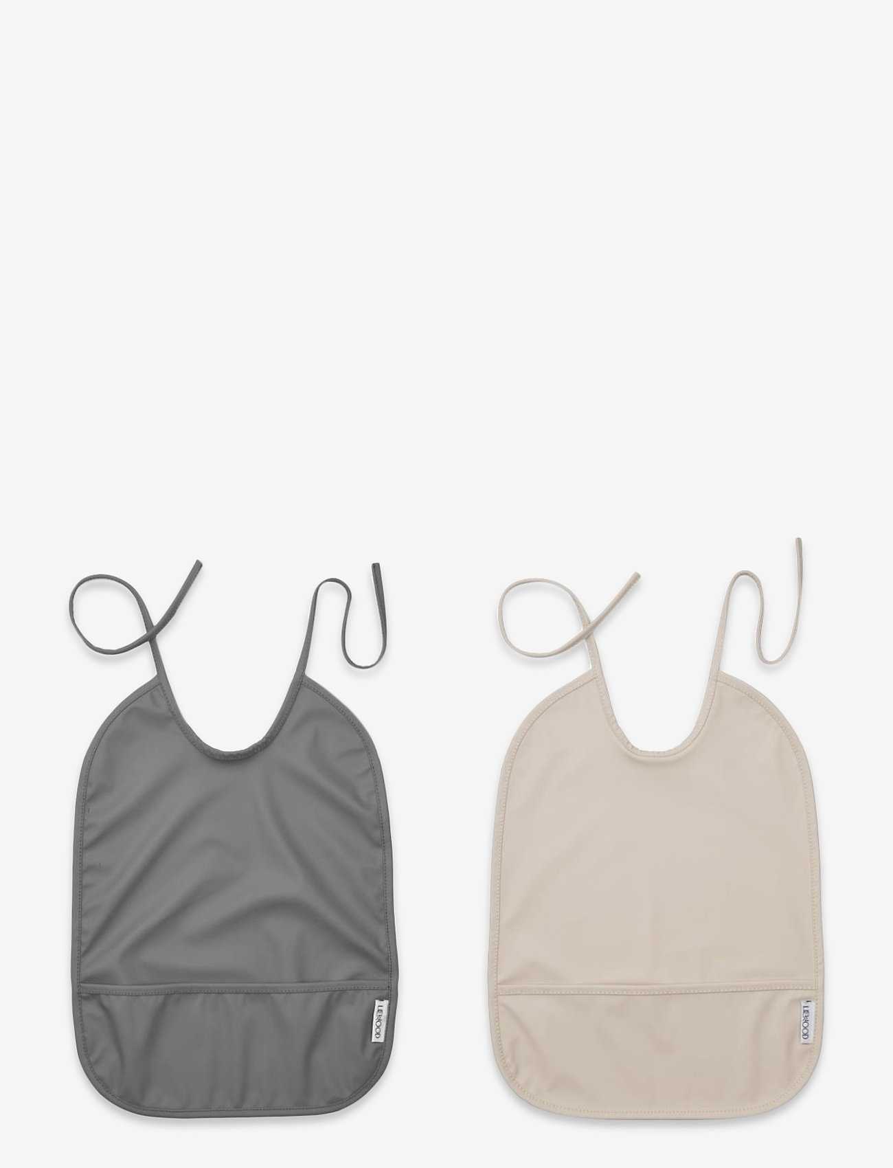 Liewood - Lai bib - 2 pack - sandy/stone grey - 0