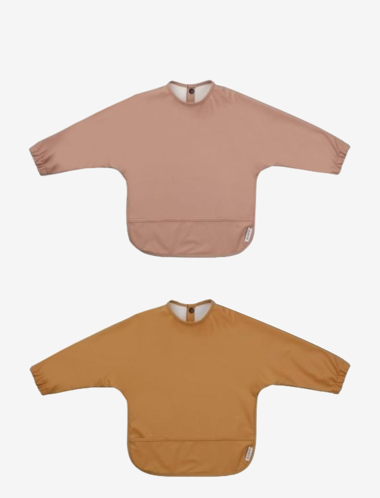 Merle cape bib - 2 pack - DARK ROSE/MUSTARD