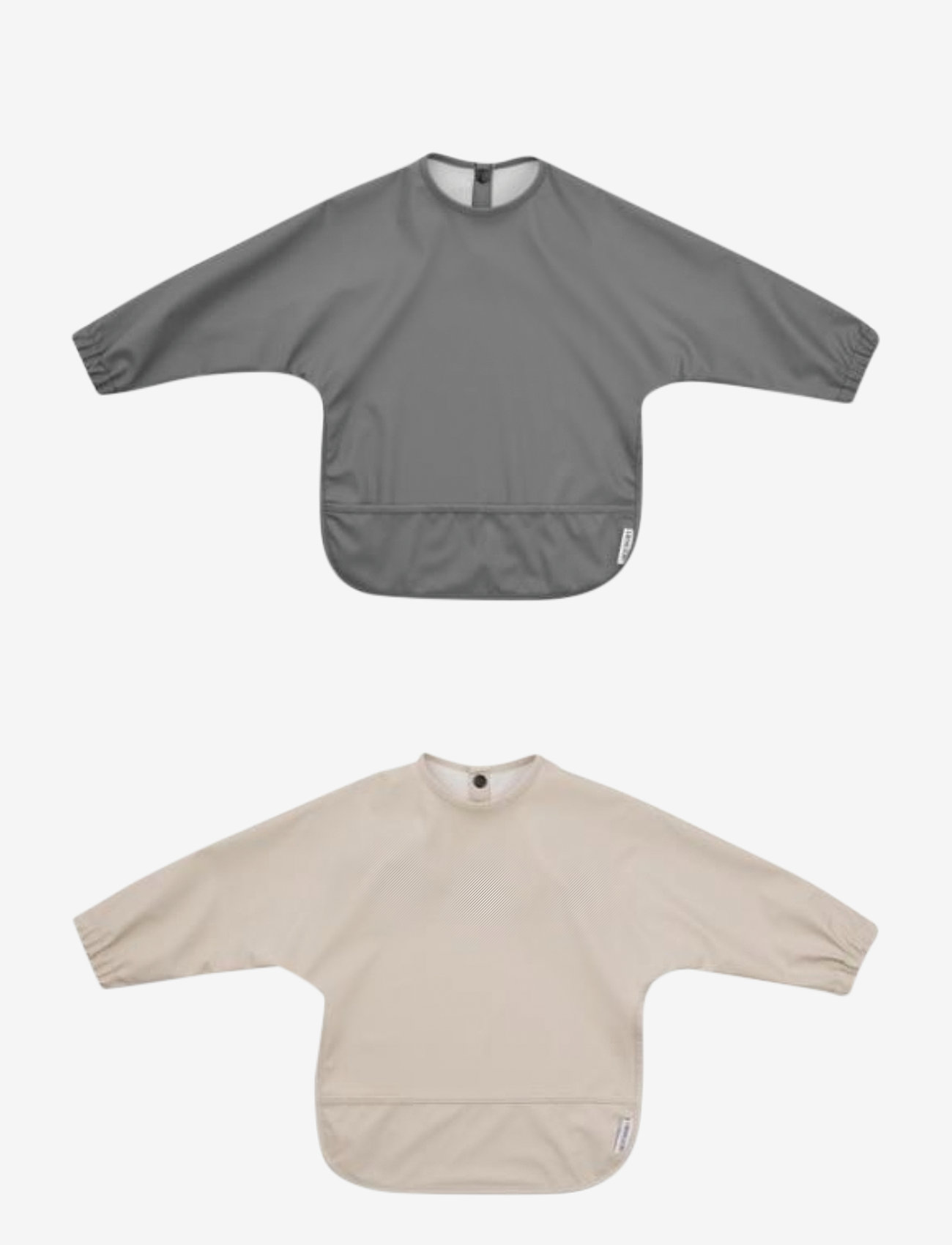 Merle cape bib - 2 pack - SANDY/STONE GREY