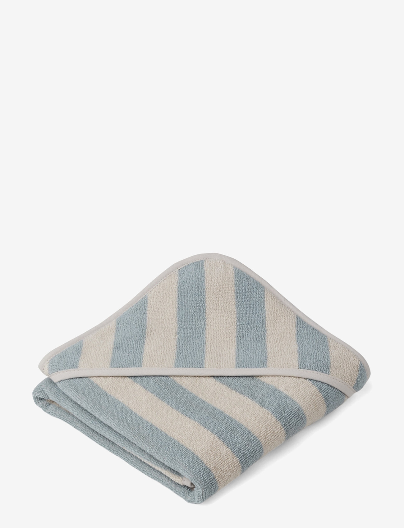 Liewood - Alba hooded baby towel - y/d stripe - 0