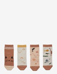 Silas cotton socks - 4 pack - SAFARI ROSE MIX