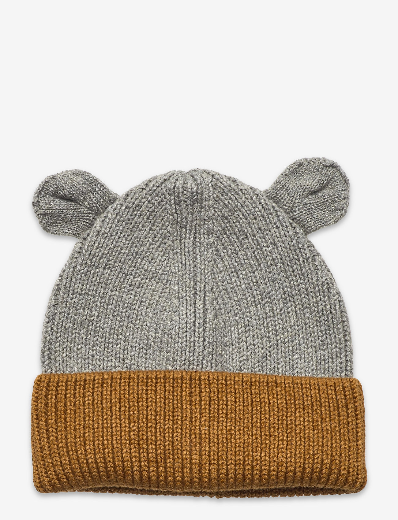 Liewood - Gina beanie - grey melange/golden caramel mix - 0