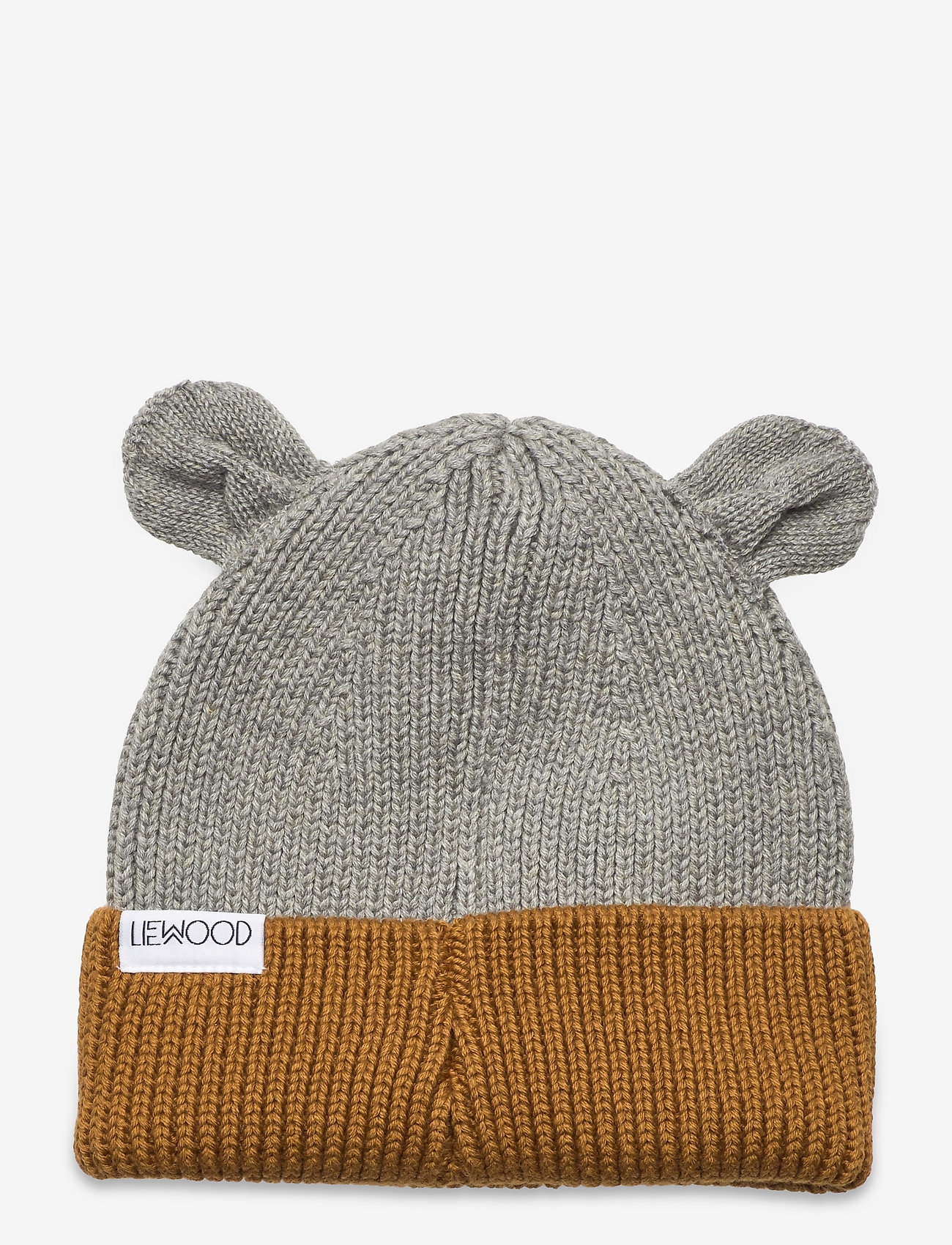 Liewood - Gina beanie - grey melange/golden caramel mix - 1