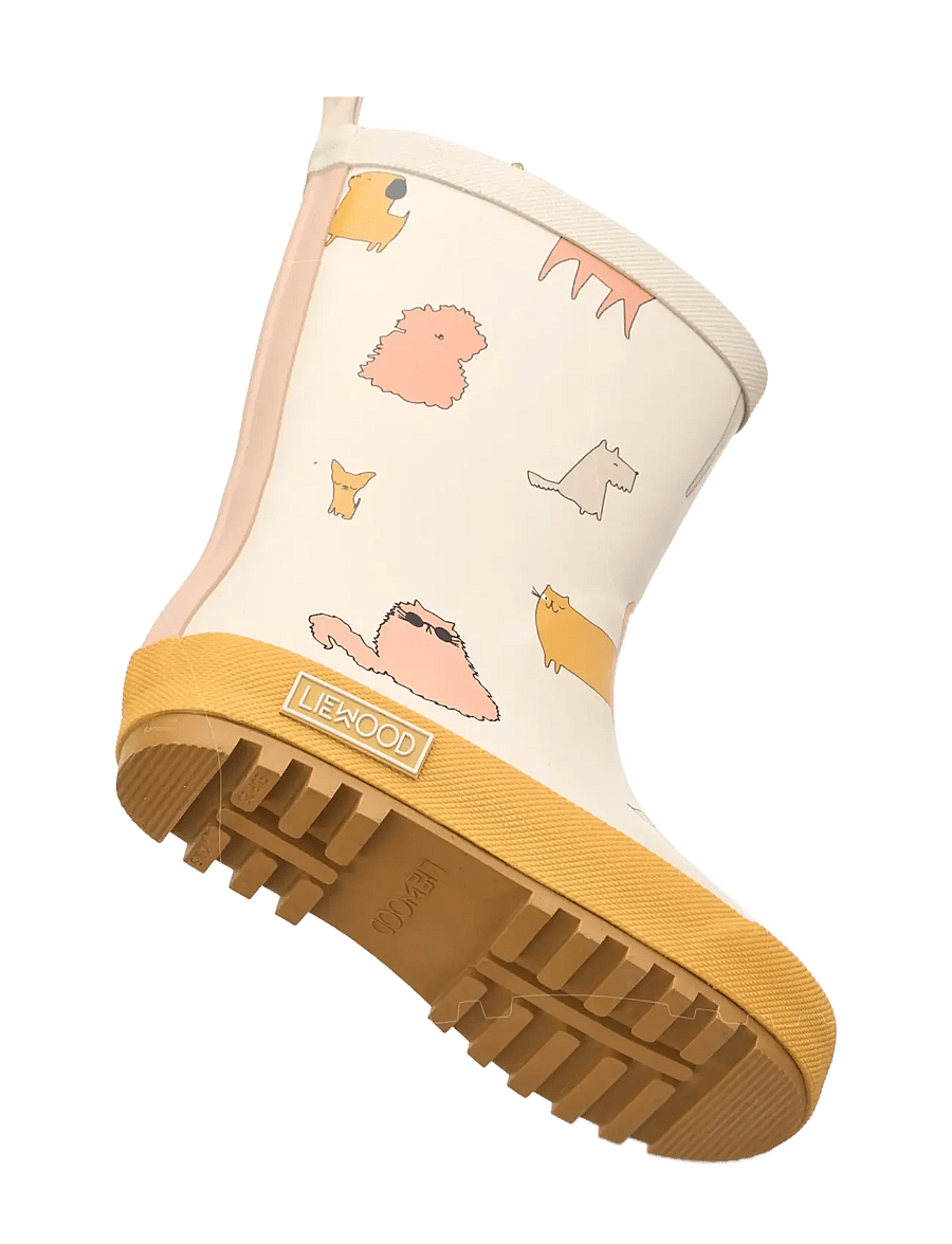 Liewood - Mason Thermo Rainboot - gefütterte gummistiefel - cats and dogs / sandy - 1