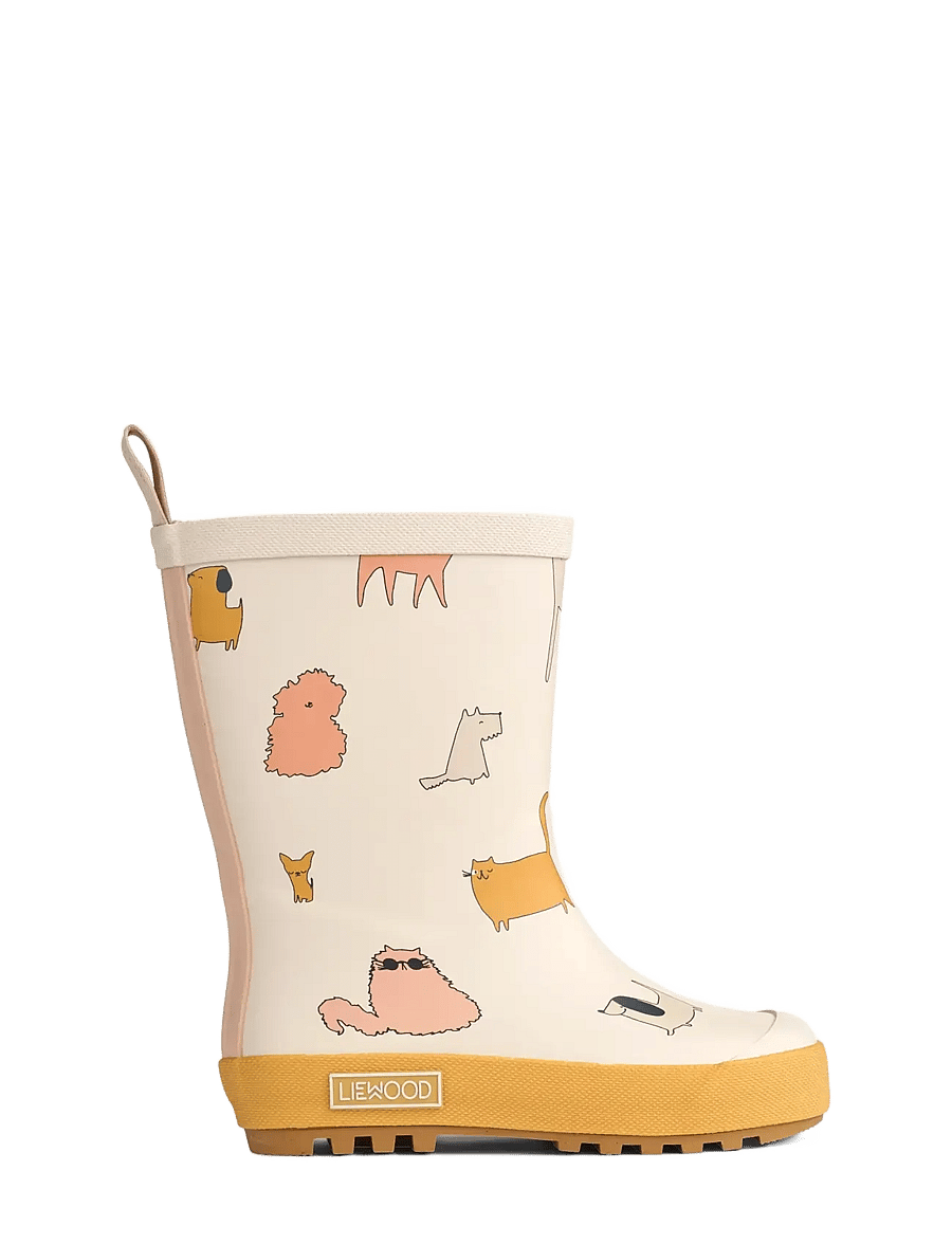 Liewood - Mason Thermo Rainboot - gefütterte gummistiefel - cats and dogs / sandy - 2