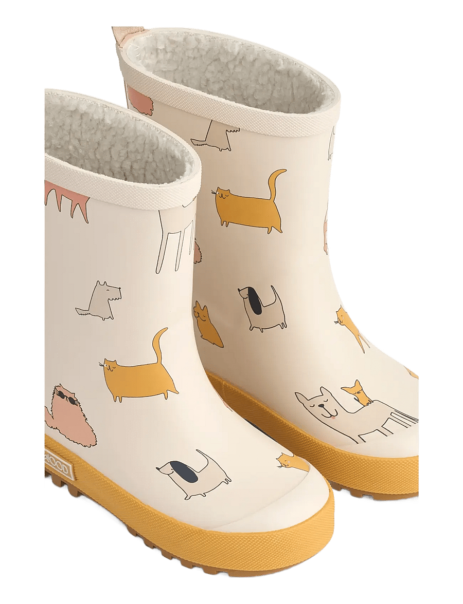 Liewood - Mason Thermo Rainboot - gefütterte gummistiefel - cats and dogs / sandy - 3
