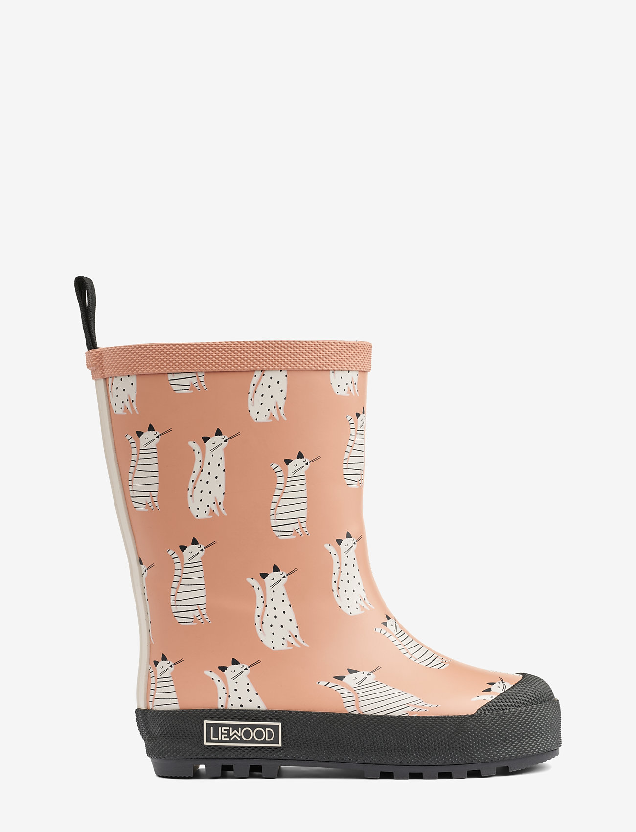 Liewood - Mason Thermo Rainboot - gummistøvler med linjer - cat / tuscany rose - 2