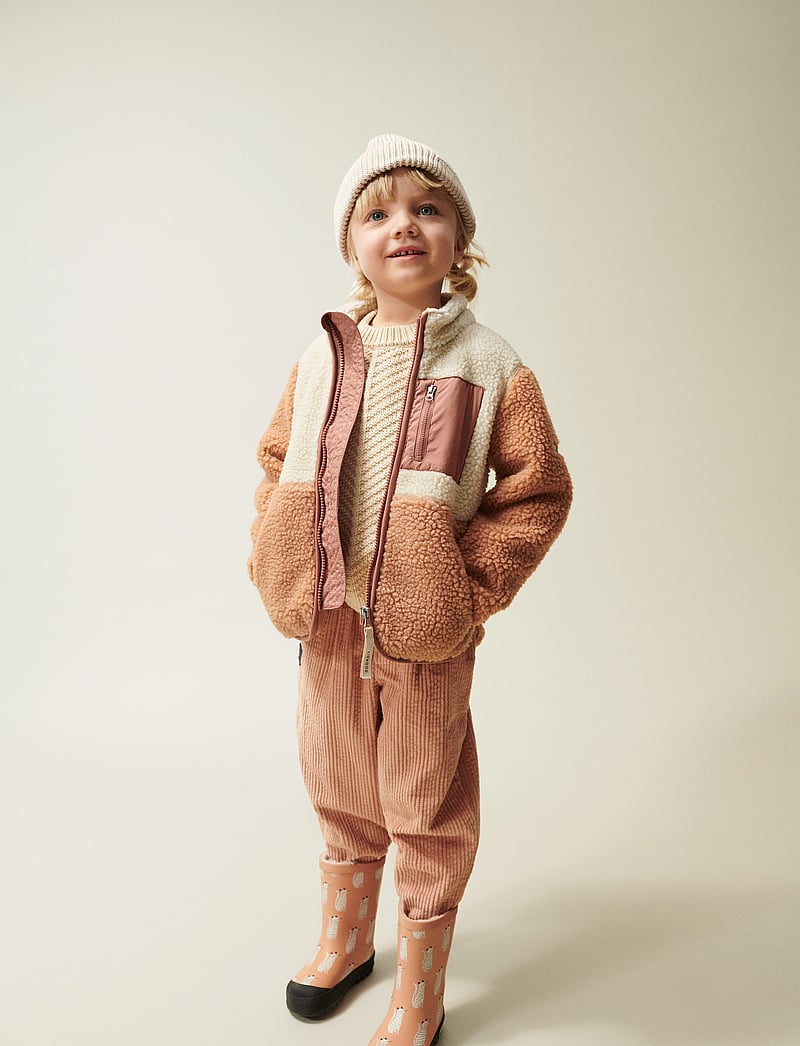 Liewood - Mason Thermo Rainboot - gummistøvler med linjer - cat / tuscany rose - 0