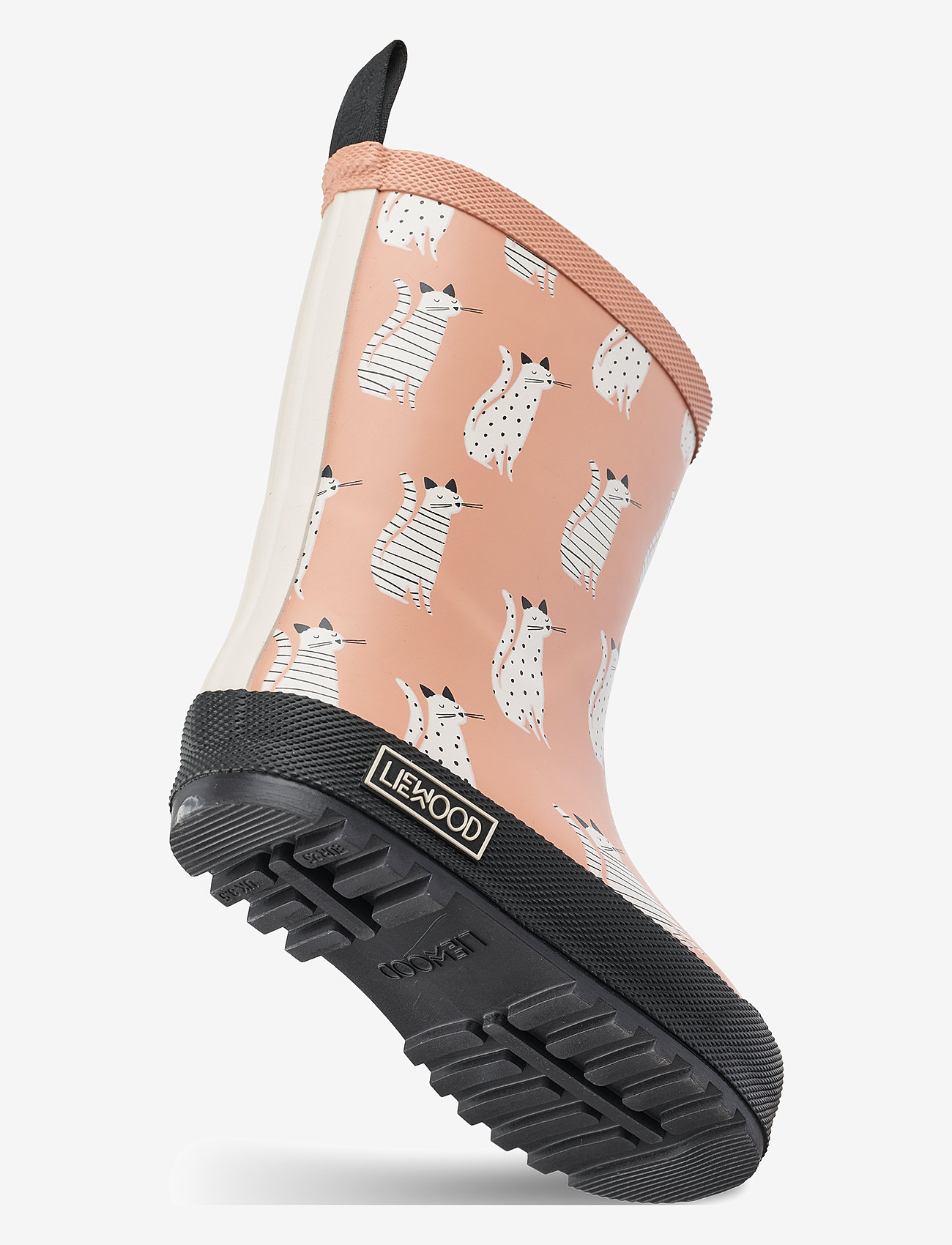 Liewood - Mason Thermo Rainboot - gummistøvler med linjer - cat / tuscany rose - 3