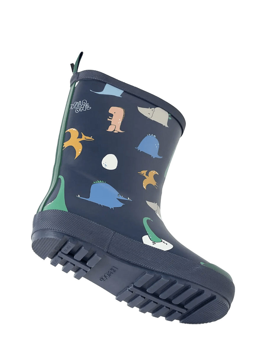 Liewood - Mason Thermo Rainboot - lined rubberboots - dino roar / classic navy - 2