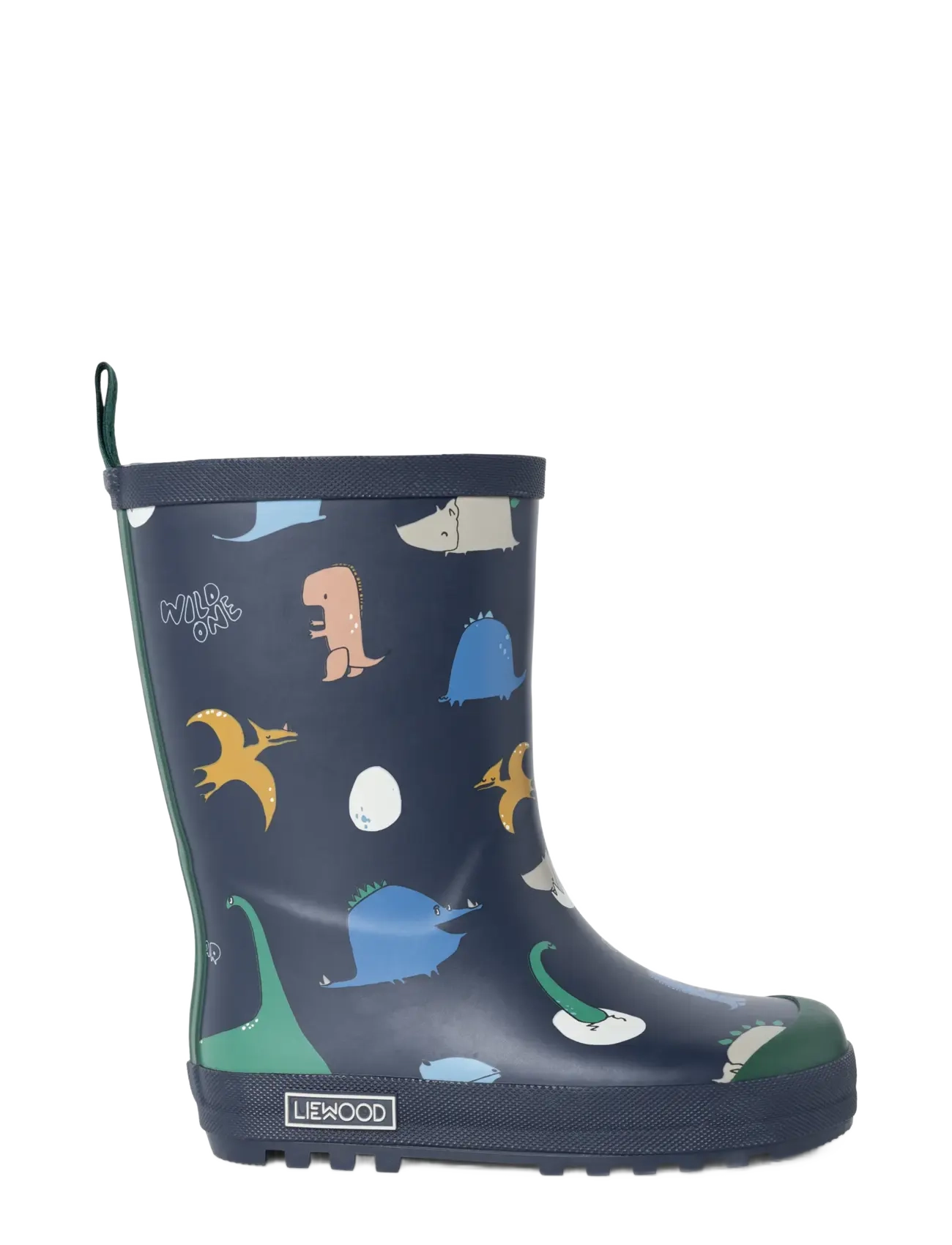 Liewood - Mason Thermo Rainboot - lined rubberboots - dino roar / classic navy - 3