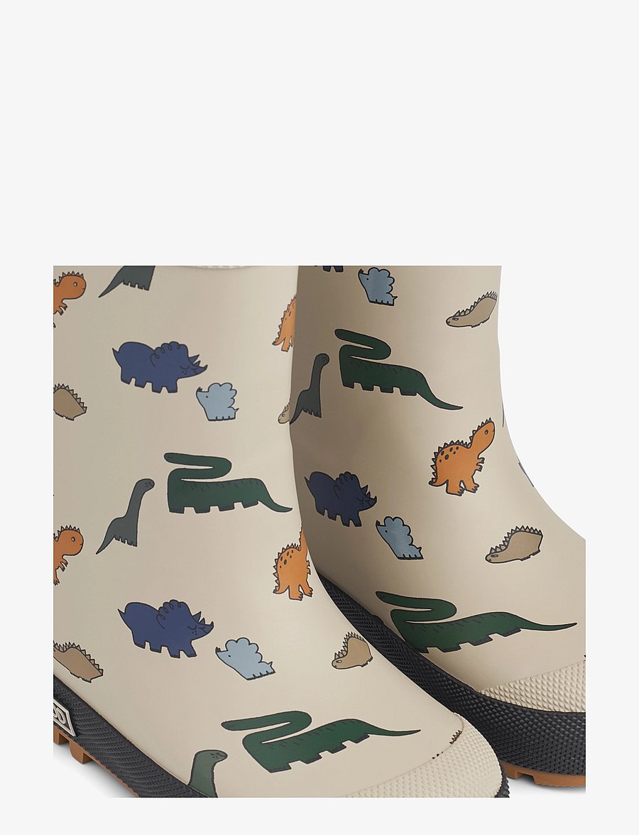 Liewood - Mason Thermo Rainboot - rubberlaarzen met voering - dinosaurs / mist - 5