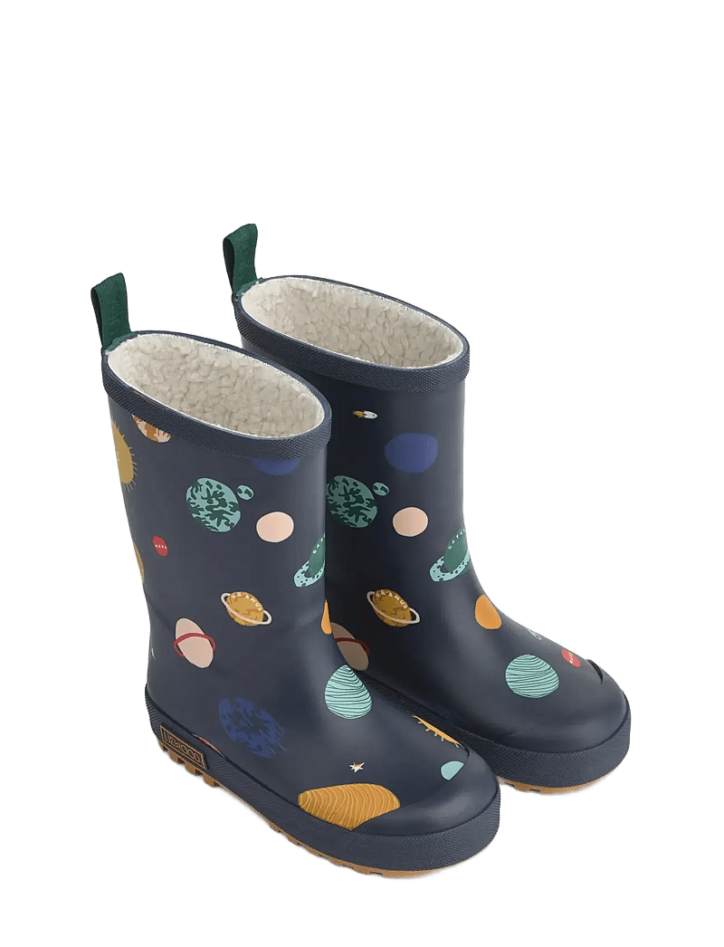 Liewood - Mason Thermo Rainboot - lined rubberboots - universe / classic navy - 0