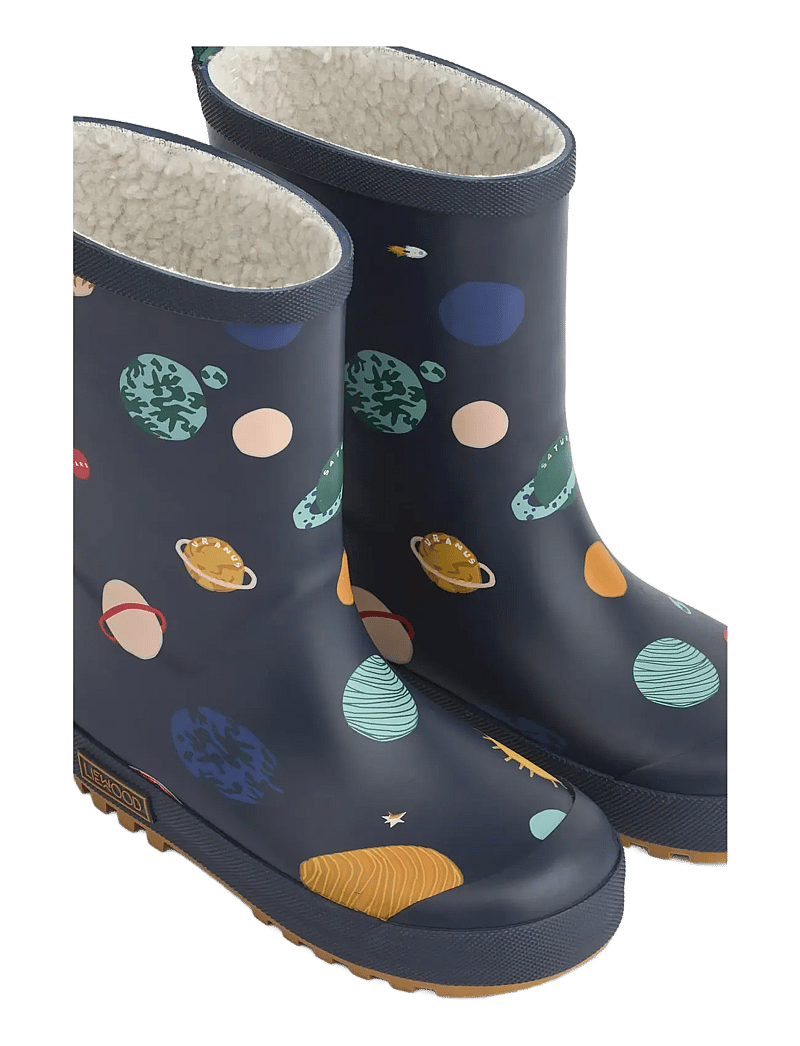 Liewood - Mason Thermo Rainboot - lined rubberboots - universe / classic navy - 3